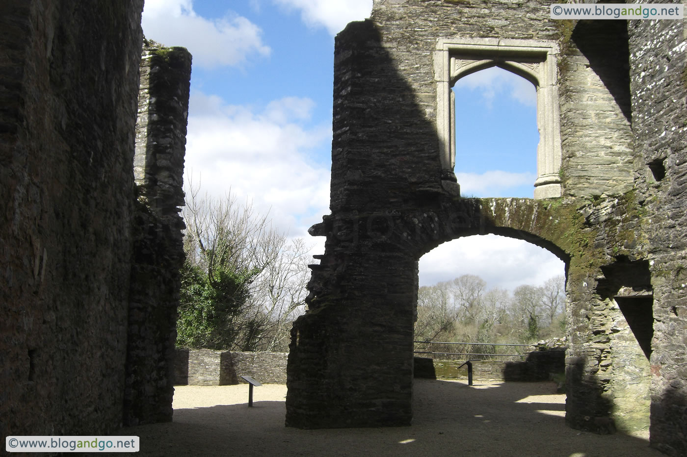 Berry Pomeroy Castle - Inside the ruins of the main house